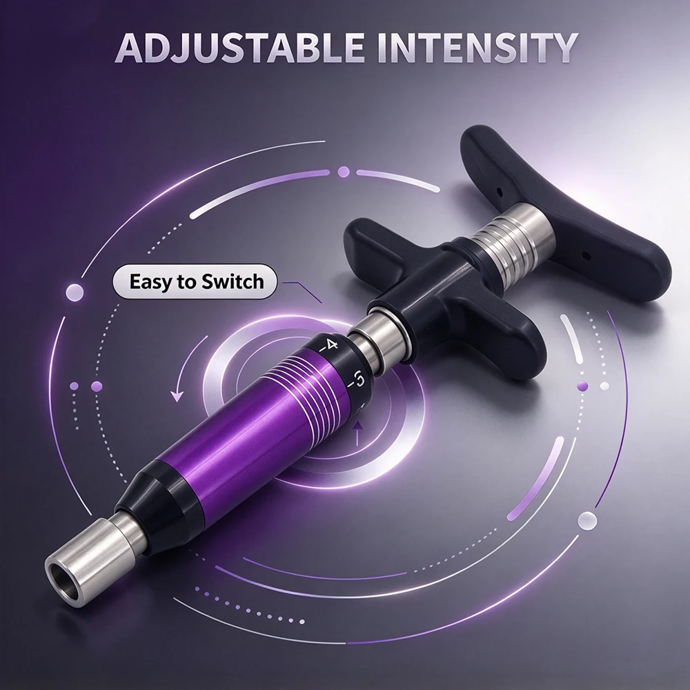 Manual Chiropractic Gun Spine Adjusting Corrector Portable Massage Tool for Back Pain and Improve Joint Pain
