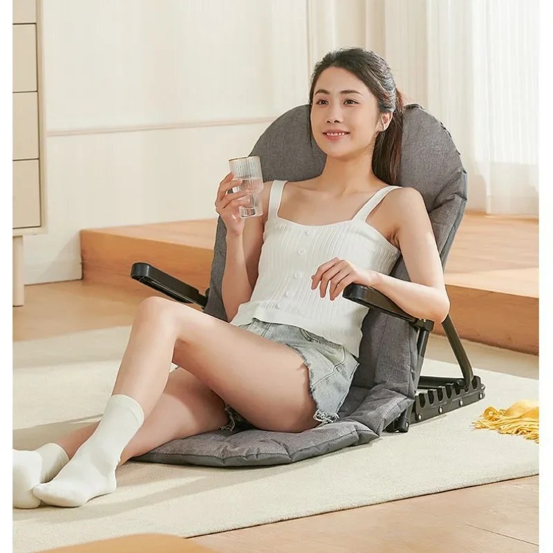 

Student Dormitory Lazy Bed Back Chair with Armrest Elderly Sedentary Bed Chair Bracket E-sports Lazy Sofa Living Room Furniture