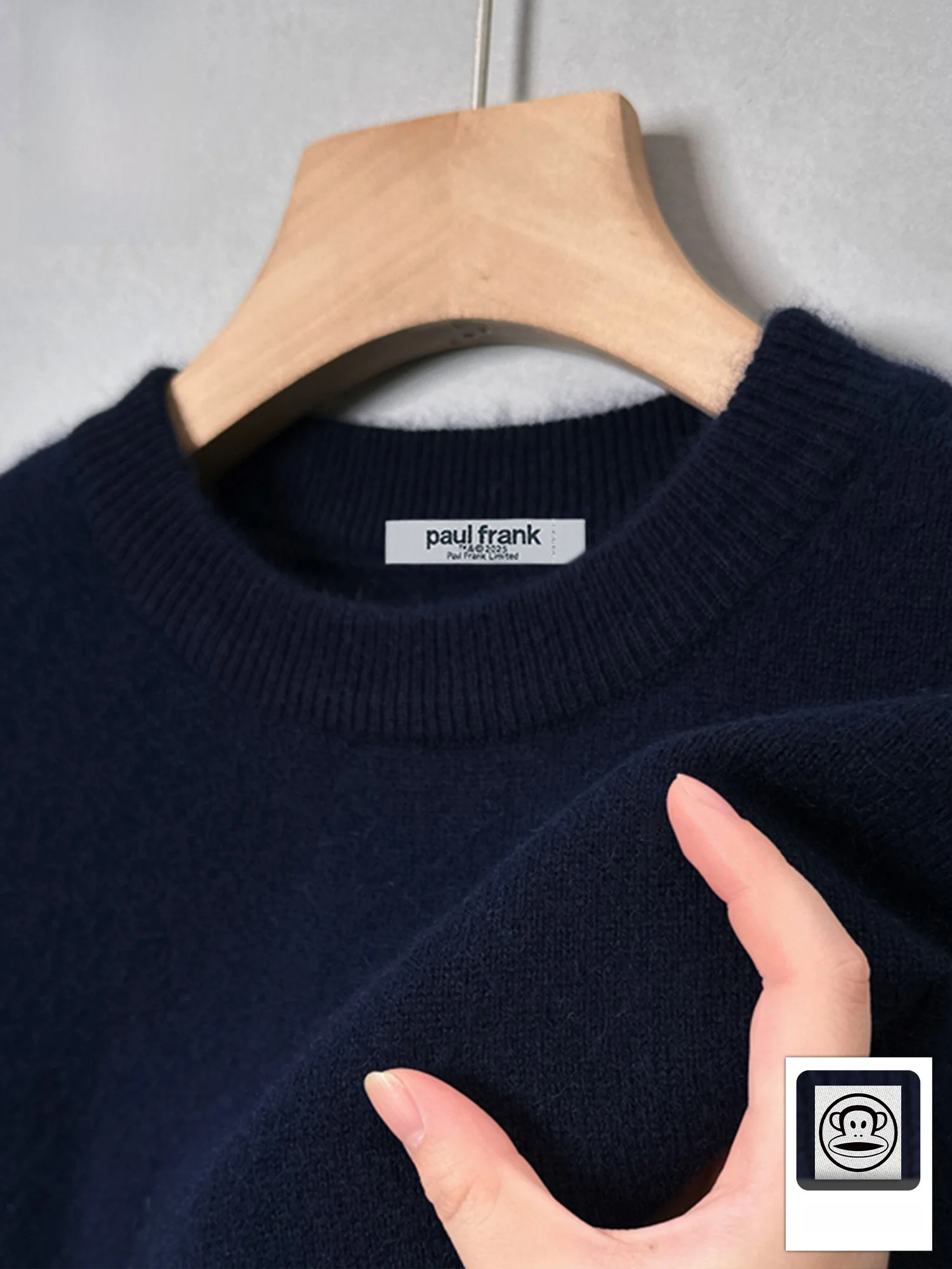 

PaulFrank Pure Color Loose round Ne Knitted Sweater Men's Casual Cotton Inner Wear Autumn Winter Comfortable Breathable