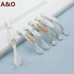 Handles Drawer Cabinet Furniture Kitchen Handles for Cabinet Knob Door Drawer Furniture Kitchen Knob Inlaid Jade Antique Rural