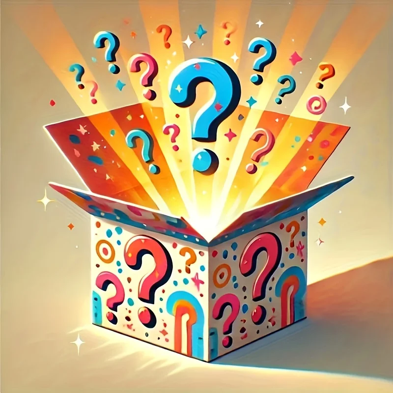 صندوق الغموض مفاجأة صندوق الغموض - لا يتطلب كهرباء صندوق المفاجآت - فكرة هدية آمنة وممتعة مع مظهر نظيف