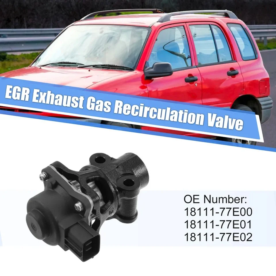 1PC EGR Exhaust Gas Recirculation Valve 18111-77E02 18111-77E00 For Suzuki Aerio Esteem Grand Vitara XL7 Sidekick Tracker EGV922