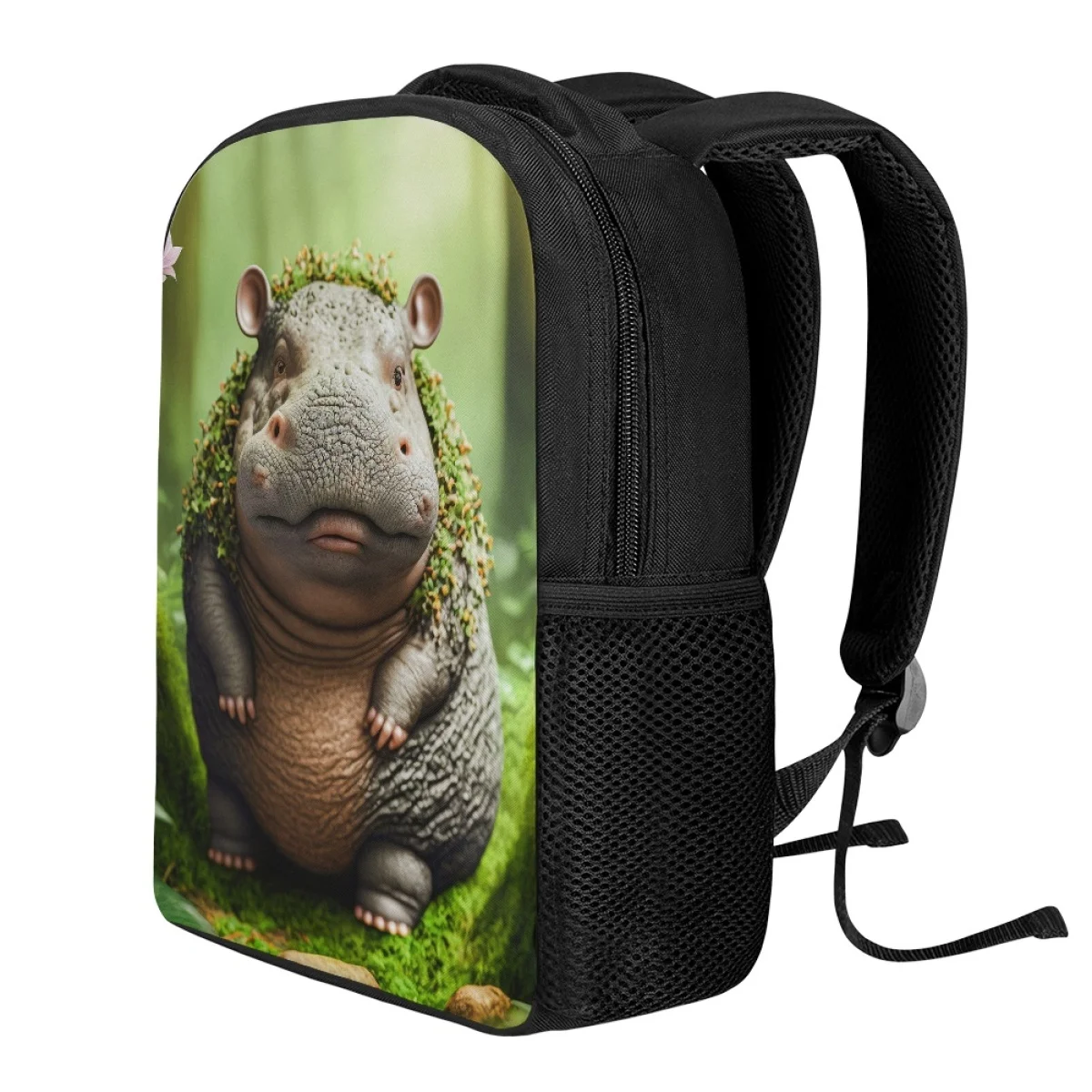 Leuke Kleine Hippo Dierlijke Rugzak Voor Vrouwen Mannen Meisjes Jongens Schooltas Kids Kinderen Boekentas Eenvoudige Reizen Laptop Rugzak