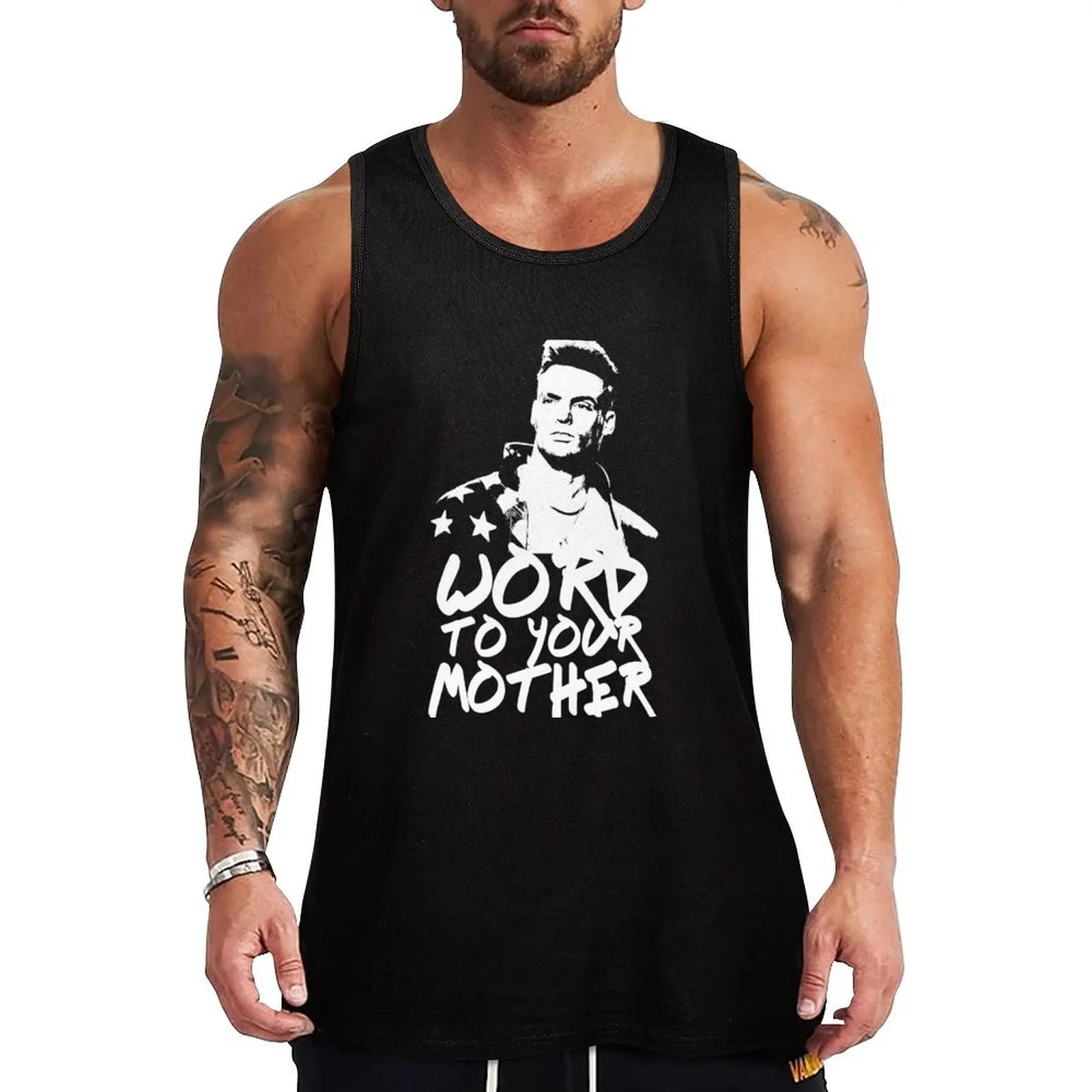 

Vanilla Ice - Word To Your Mother Tank Top training weight vest Men's sleeveless t-shirt vest men Top