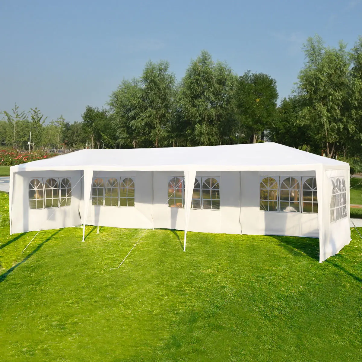 Costway 10\'x30\' Party Wedding Outdoor Patio Tent Canopy Heavy duty Gazebo Pavilion Event