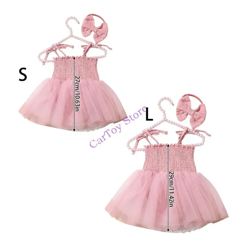 طقم فستان تصوير دوقة لحديثي الولادة مصنوع من البوليستر الناعم للفتيات الصغيرات، ملابس مريحة للارتداء أثناء التصوير