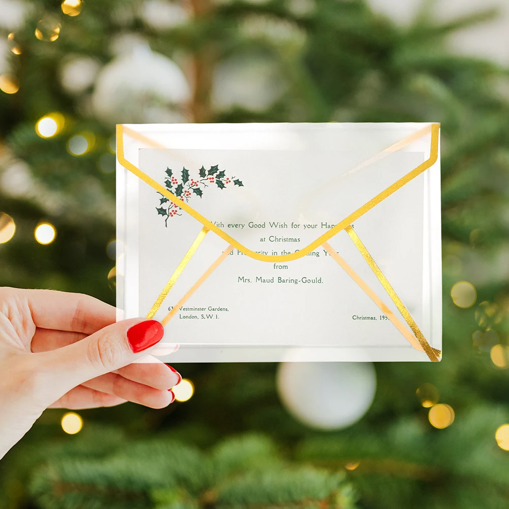 

10 Pcs Pretty Vintage Envelope Office Invitation Envelopes Mailers Paper Thank Letter Size