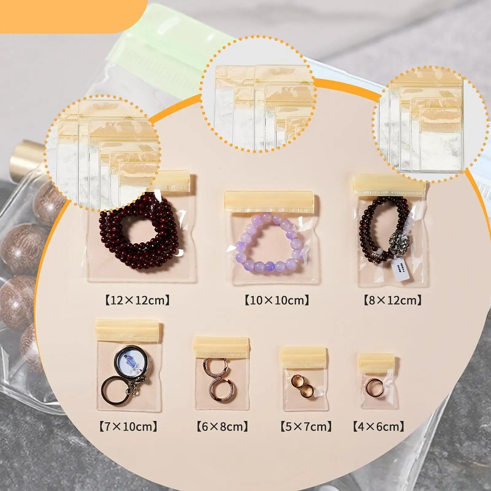 28x حقائب مجوهرات صغيرة حقيبة مجوهرات للسفر لقلادة المعلقات الخلخال #5