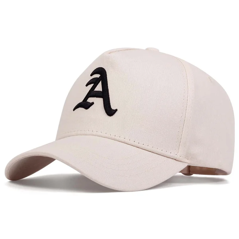 Unisex-Baseballmützen mit Buchstaben-A-Stickerei, für Frühling und Herbst, für den Außenbereich, verstellbar, lässige Hüte, Sonnenschutzhut, Sportkappe – Detail 6