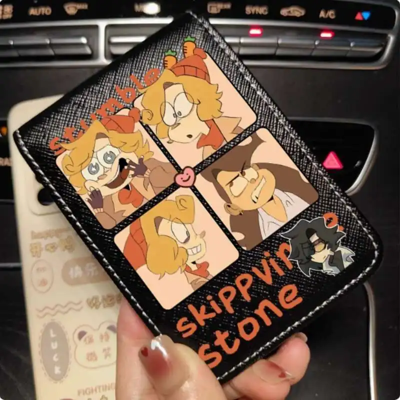 أنيمي Ramshackle Skipp حجر الأزياء المحفظة بو محفظة بطاقة حامل النقدية حقيبة تأثيري هدية B2234 أنيمي