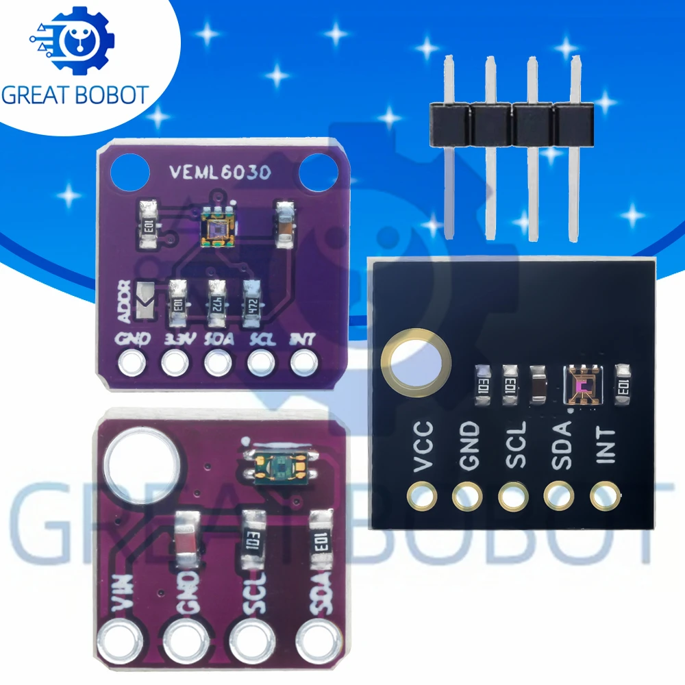 VEML6030 VEML6040 VEML6035 Ambient Light Sensor Module | High-Precision Light Intensity Detection for DIY Electronics Projects
