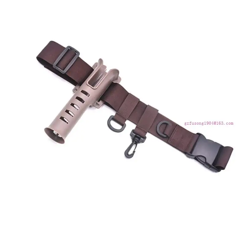 Nylon Wader Coda pesca ajustable Fijarras con postes para cinturón cintura del carrete Cinturón pesca aire