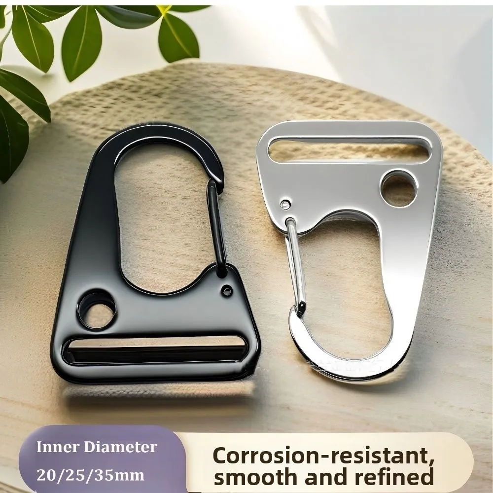 عالية الجودة الفولاذ المقاوم للصدأ النسر الفم استبدال أسود/فضي 20/25/35 مللي متر هوك كليب حزام حلقة تسلق أداة خارجية #1