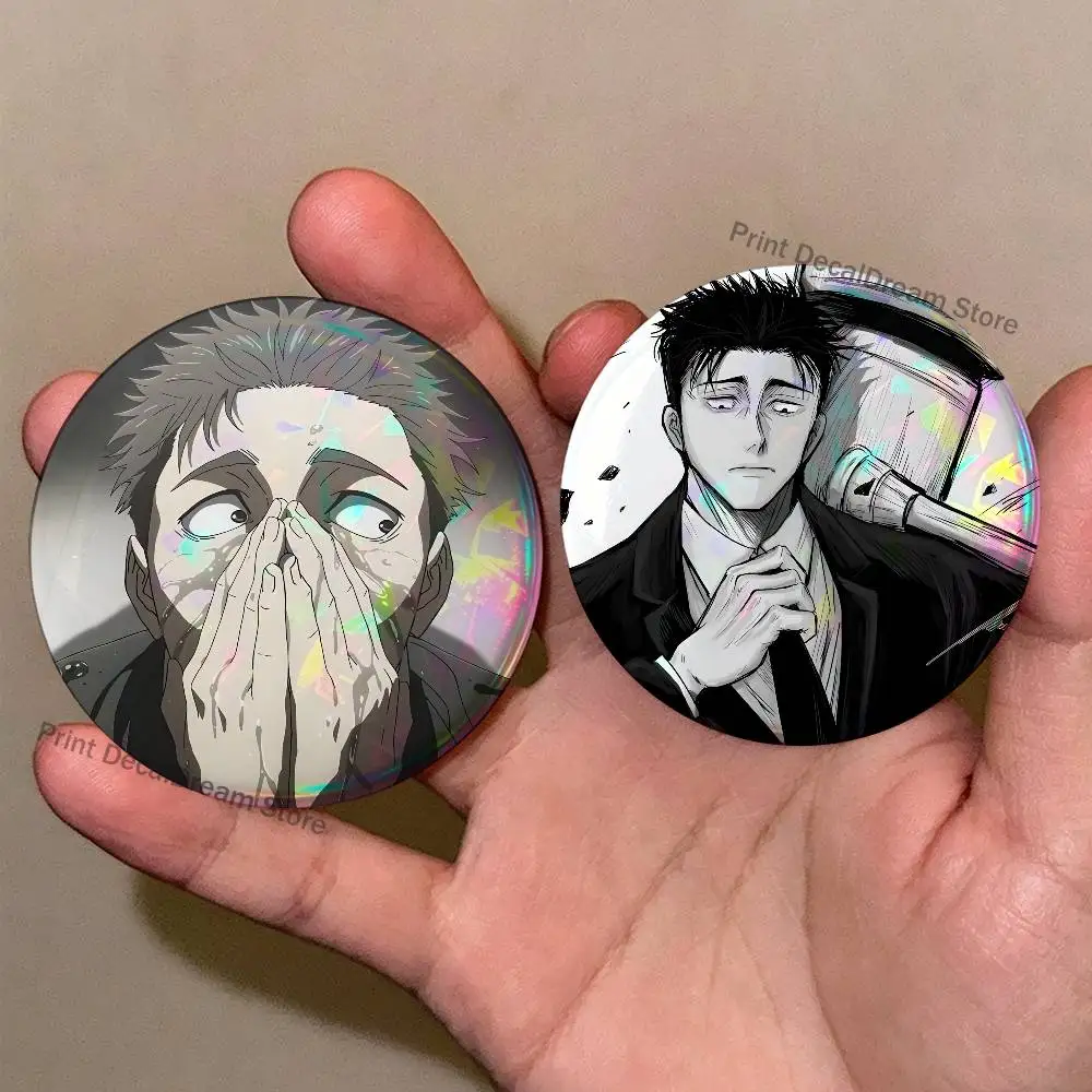 Cool H-Hiromi Higuruma Brooches for Backpack Accessories 25mm,32mm,48mm,58mm,75mm Round Enamel Pins Cartoon Badge