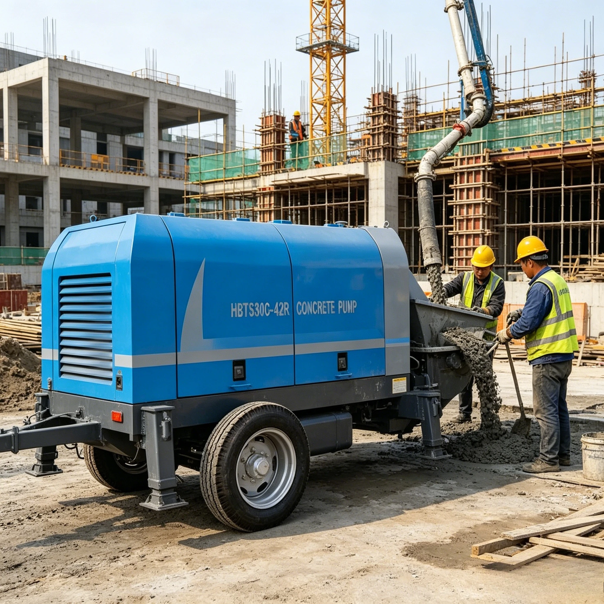 

YG Diesel Powered Concrete Pump with Stable Performance and Low Noise Concrete Pump for Sale Price in Constuction Customized