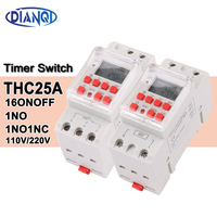 High Quality 25A 7 Days Digital Programmable Timer Switch Relay Time Control For 16 ON/OFF Output 12V 24V 110V 220V 240V
