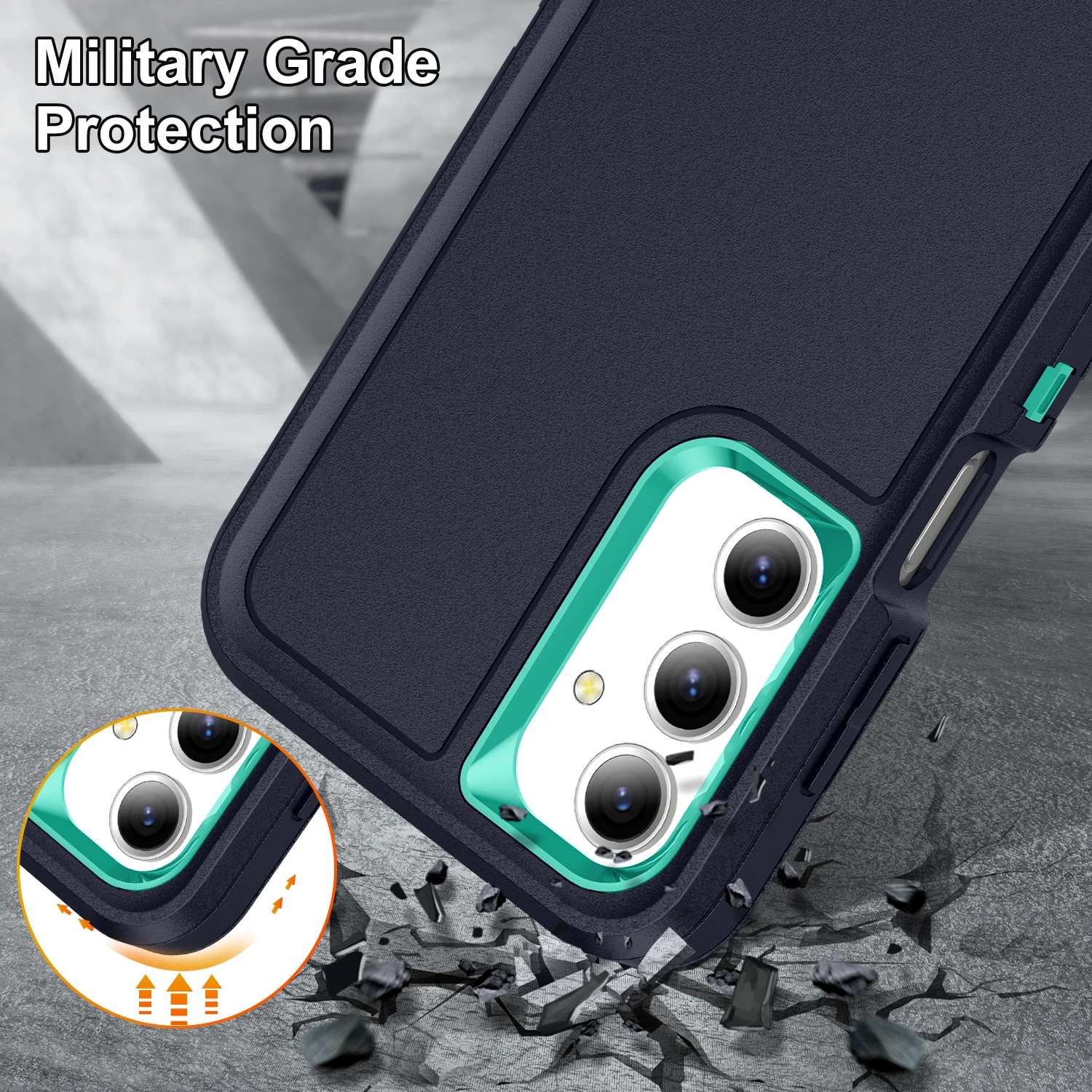 Odporny na wstrząsy futerał ochronny do Samsung Galaxy A17 5G A16 A15 A14 A56 A54 A53 A13 Edge