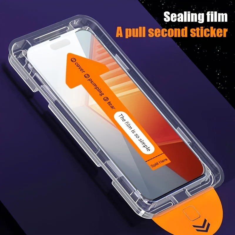 

Dust Free Easy Install Tempered Glass Film For Poco M7 M8 M5S M5 M6 Plus M4 M3 Pro 5G 4G Auto-Dust Removal Kit Screen Protector