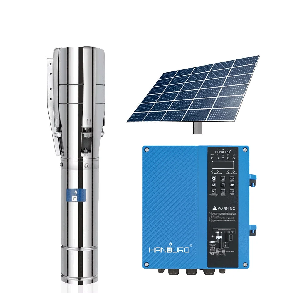 Big Size 7.5Kw Ac Dc 10 Hp Solar Pump Submersible System Solar Water Pumping System