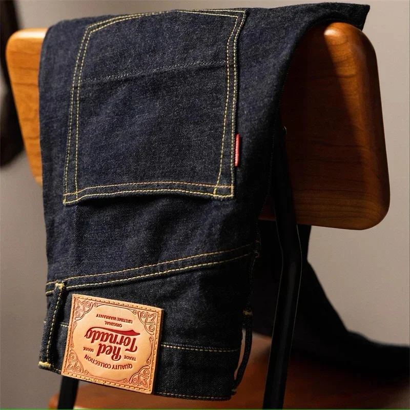 Red Tornado 2000T Tapered Jeans All-Season 14oz Selvedge Denim Pants Men Rinsed