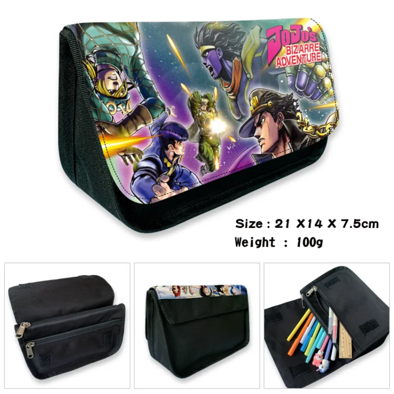 Anime JoJo's Bizarre Adventure Kawaii Pencil Case Student Storage Bag Students Cosplay Pencil Box Pen Bag School Supplies Gift