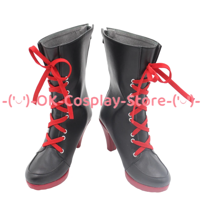 Kosaka Wakamo-Chaussures de Cosplay en Cuir PU, Bottes de Carnaval d'Halloween sur Mesure