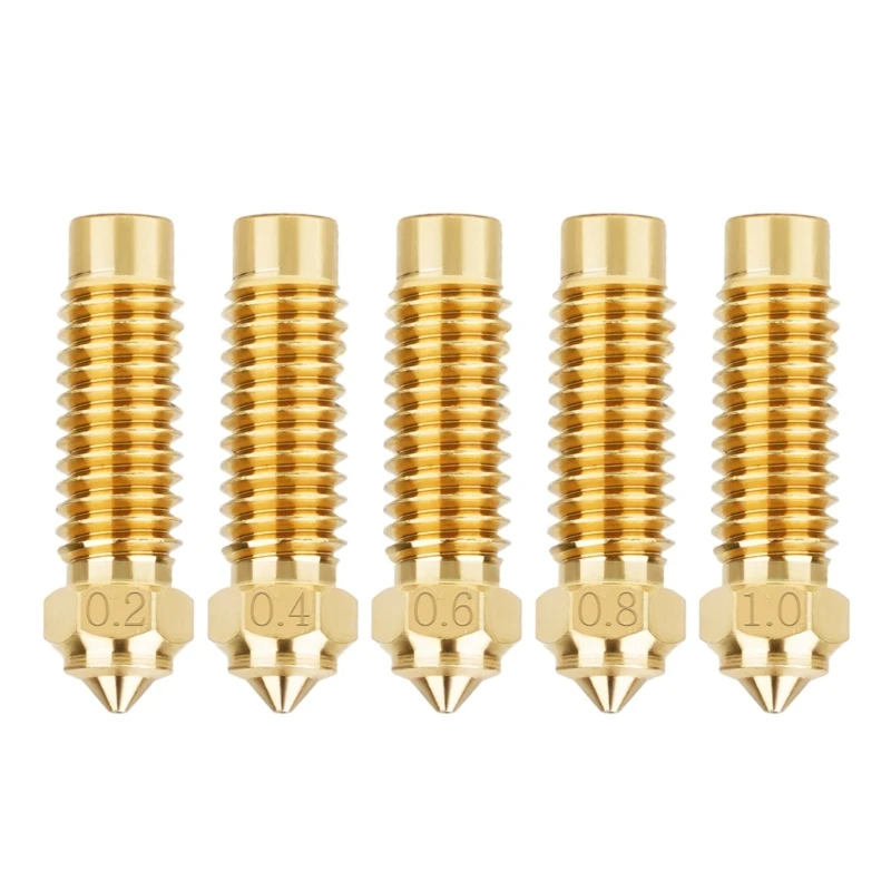 1PC ทองเหลืองและเหล็กชุบแข็งหัวฉีด 0.2 0.4 0.6 0.8 1.0 มม.สำหรับ Neptune 4Max / Neptune 4Plus 3D เครื่องพิมพ์