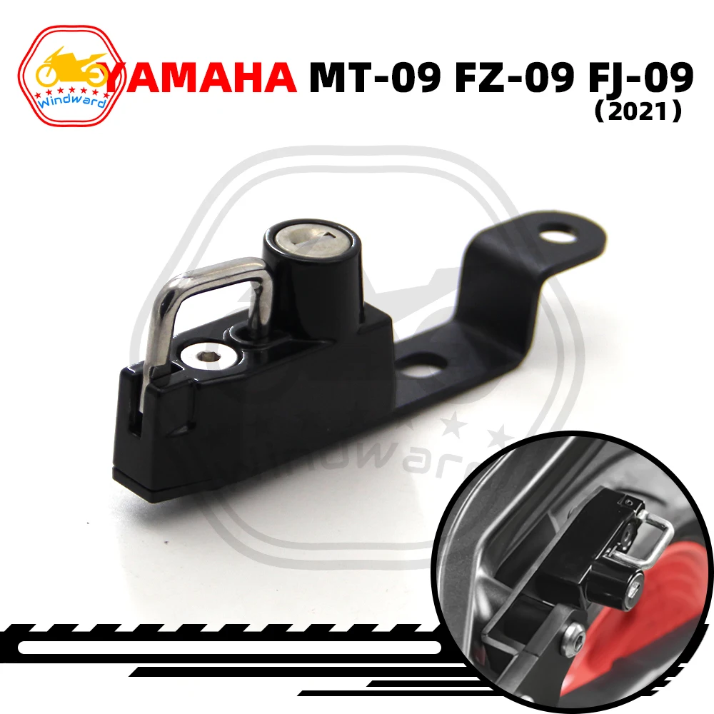 

Motorcycle Accessories Anti-theft Helmet Lock Kit Anti-rust Wear-resistant Password Lock Fits For YAMAHA MT-09 FZ-09 FJ-09 2021