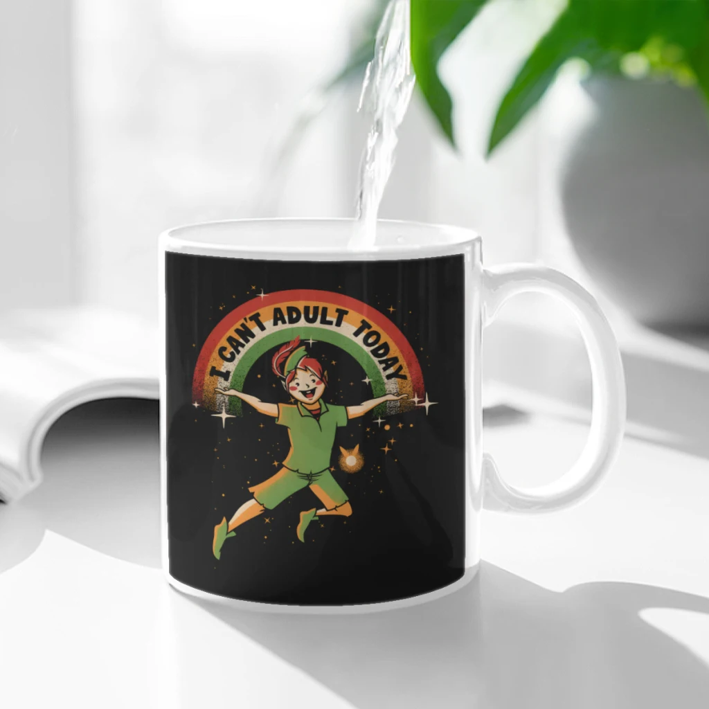 

I Cant Adult Today Ceramic Cup Coffee Oatmeal Breakfast Cup Creative Personality Mug