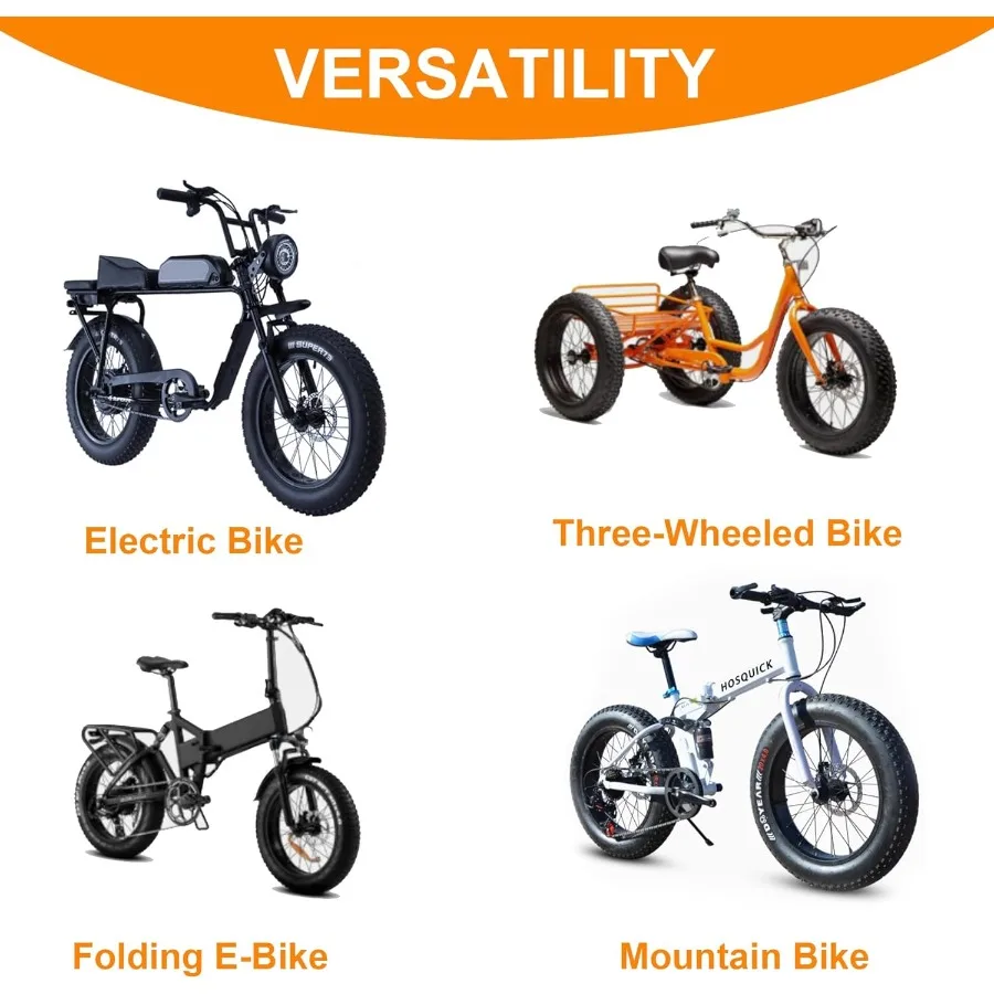 2-Pack 26x4.0 إطار دراجة سمين 26 بوصة مجموعة إطارات الدراجة الجبلية مع تصميم قابل للطي لركوب الطرق الوعرة والدراجات الكهربائية في