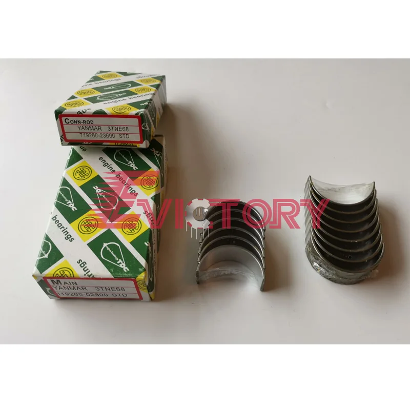 For Yanmar engine 3TN66L 3TN66E 3TN66UJ 3TN66 crankshaft bearing con rod bearing