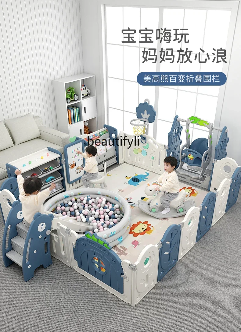 

Baby Fence Protection Baby Indoor Game Fence Ground Fence Safety Crawling Mat Paradise