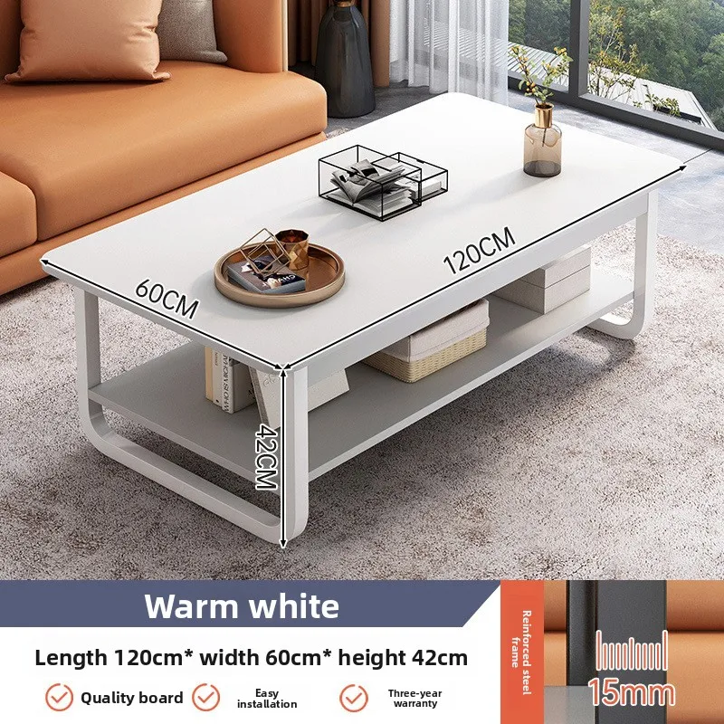 

Coffee table sofa living room square table household simple small table balcony 2025 new small tea table tea tablesturdy durable