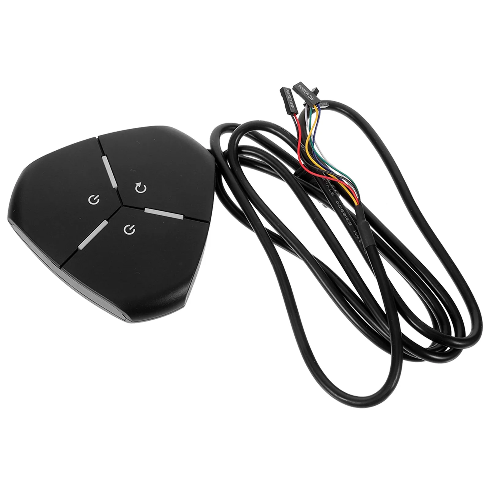 

Pc Power Button Switch With Extension Cable For Desktop Computer Case Universal Reset Switch For Office Home Use