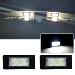 2PCS CANbus For SKODA Rapid Yeti Octavia 3 Superb B6 Fabia For Audi A1 A3 A4 A5 A6 A7 LED Number License Plate Light Lamp