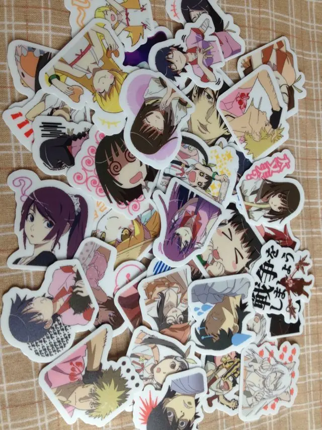 

40 шт. Bakemonogatari 2-3 см, милая наклейка своими руками