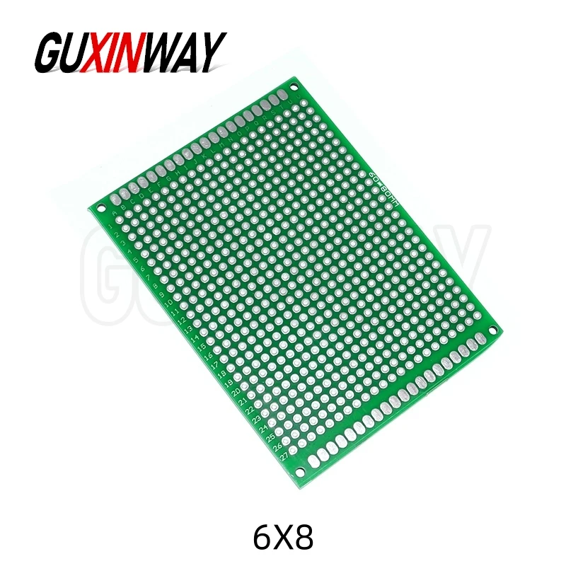 แผงวงจรพิมพ์สองด้าน 1 ชิ้น สำหรับชุด Arduino DIY ขนาด 2x8 3x7 4x6 5x7 6x8 7x9 8x12 9x15 นิ้ว ใช้เป็น Protoboard สำหรับงานต้นแบบ
