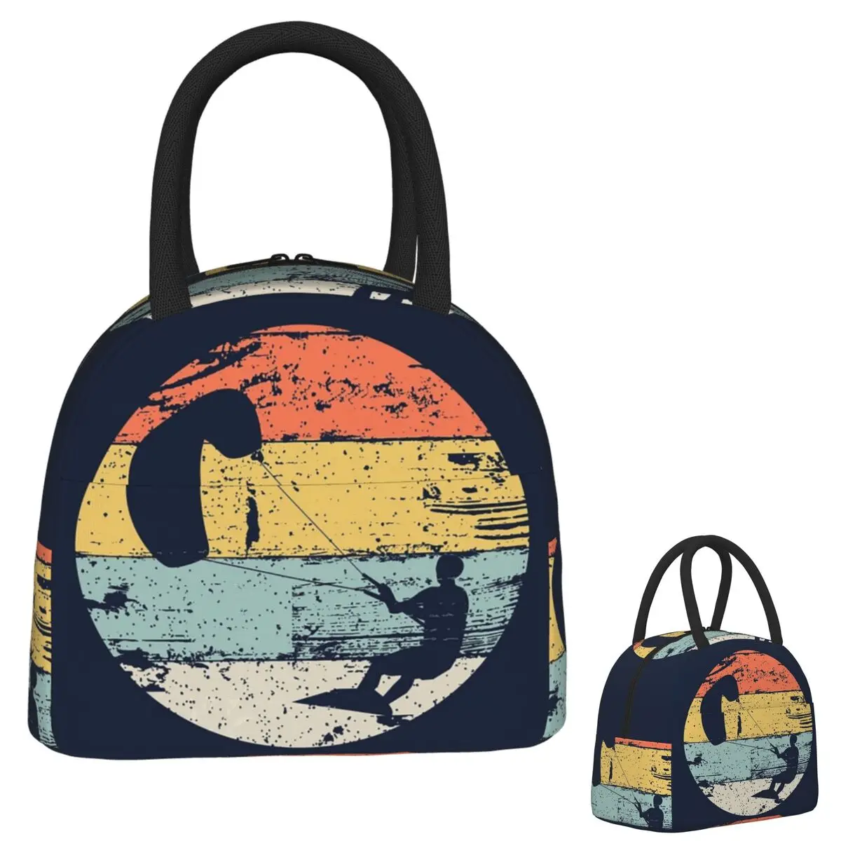 

Kite Boarding Kiteboarder Look Gif Insulated Lunch Bag for Women Children Portable Food Boxes Thermal Lunch Box Tote