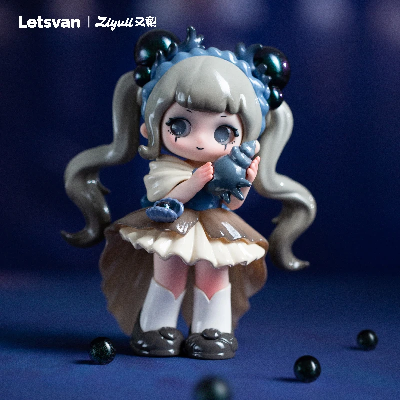 

Letsvan Ziyuli Dark Pearl Dazzling Gam Series Toys Doll Cute Anime Figure Desktop Ornaments Collection Decoration Hanging Card