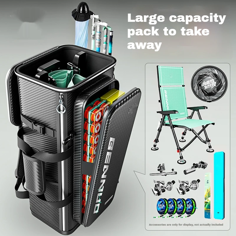 Multifunction Fishing Bucket Backpack Large capacity Portable Rod Barrel Live Fish Box Camping Fishing Tackle Storage Bag