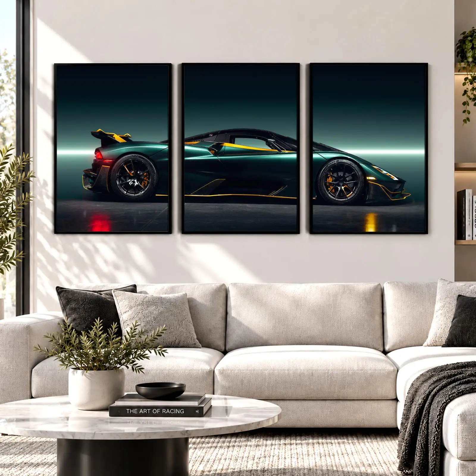 Cool Speed Hypercar Painting Calligraphy Wall Art Canvas Poster Collection Prints for Bedroom Living Room Home Decoration Gift