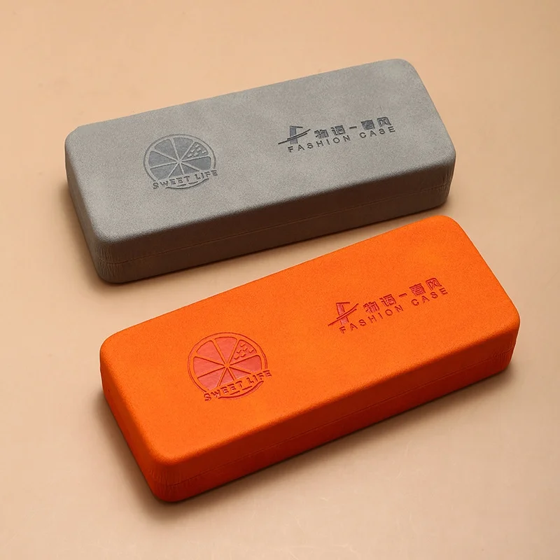 Fashionable square, simple printed sunglasses storage case, portable and pressure-resistant hard shell glasses case - view 3