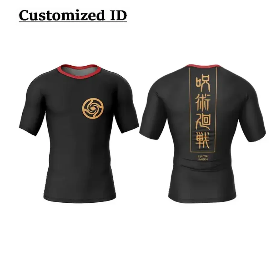 2024 Anime Jujutsu Kaisen 3D Print Compression Shirts for Men Gym Workout Fitness Undershirt Athletic Quick Dry T-Shirt Tees Top