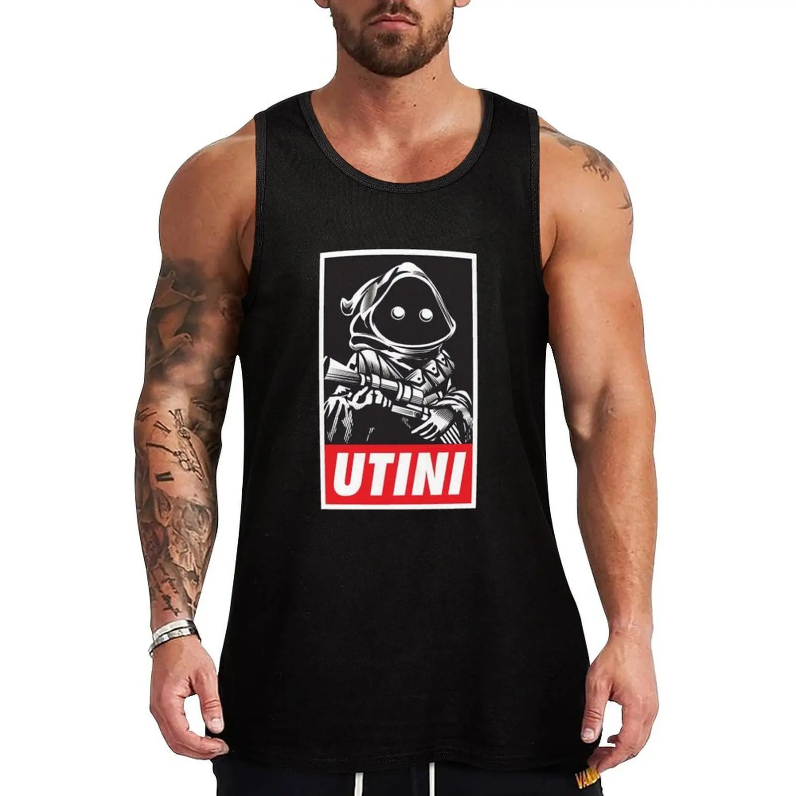 

Funny Utini Tank Top T-shirts men gym best selling products Men's fitness t-shirt