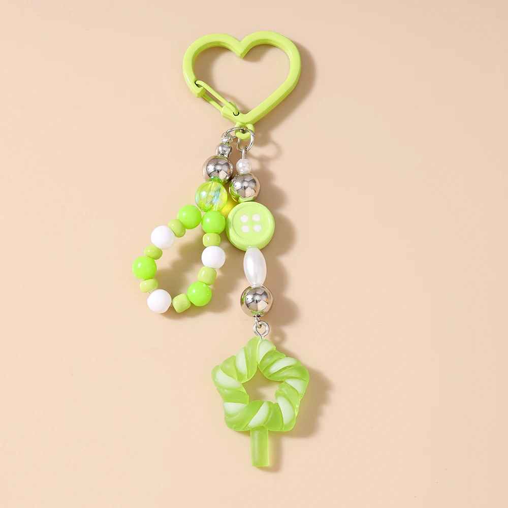 Pretty Resin Candy Lollipop Keychain, Juice Pendant