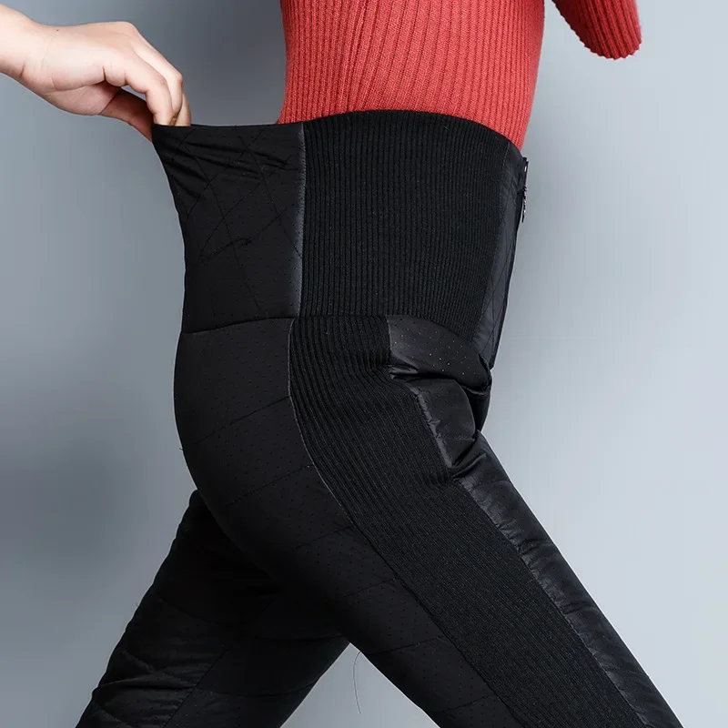 Nuevos pantalones de esquí cálidos de invierno, pantalones ultraligeros para mujer, pantalones cálidos impermeables a prueba de viento, pantalones térmicos de esquí sueltos