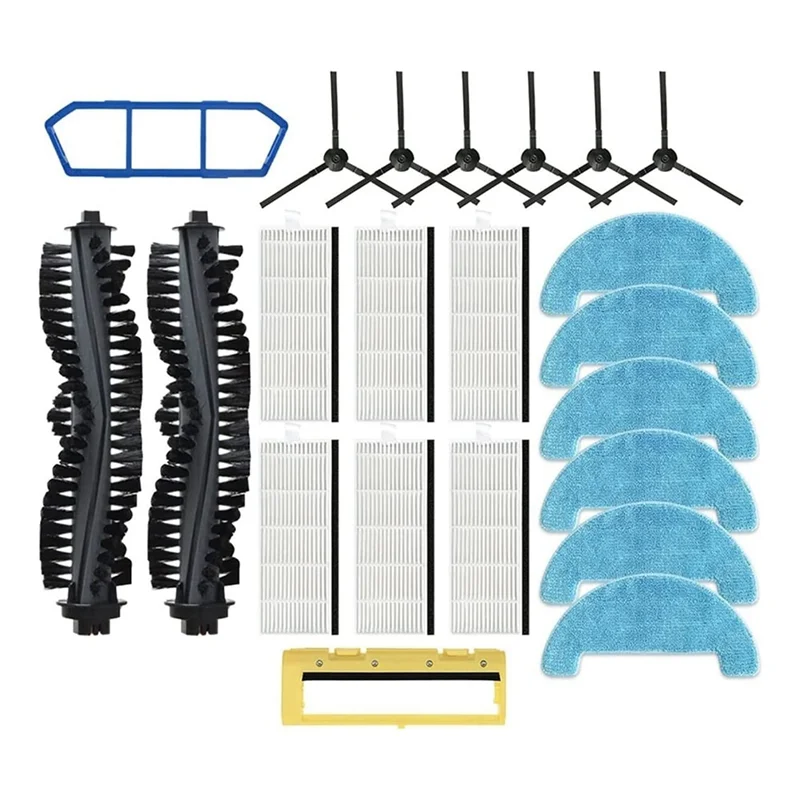 

B06B-Vacuum Cleaner Main Side Brush HEPA Filter Replacement Parts Fit For Ilife A4/A4S/A40/CEN550