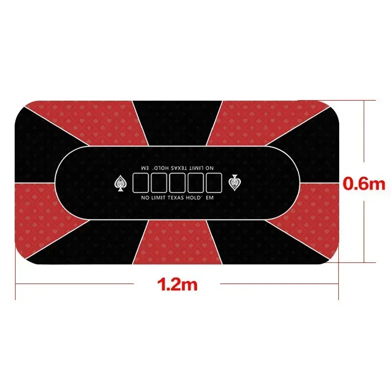 1.2*0.6M Texas Hold\'em custom tablecloth waterproof digital printing casino board game poker pad rubber tablecloth circular pad