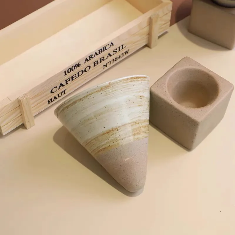 New Bar Chinese Style Ceramic Cocktail Cup Set Personalized Coffee Cup Tea Drink Cup Handmade Retro Trend Bar Accessories view 5