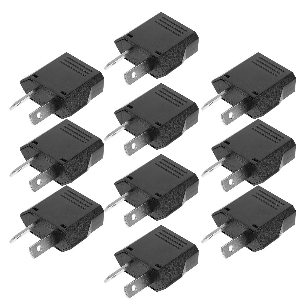 

10Pcs Plug Adapter Us Eu to Au Power Converter Travel Business Trip Lightweight Compact Socket Adapter Change-Over